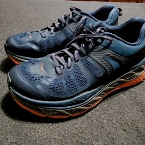 Hoka One One Stinson ATR Trail-Running Size Women's 9, Navy/ Orange